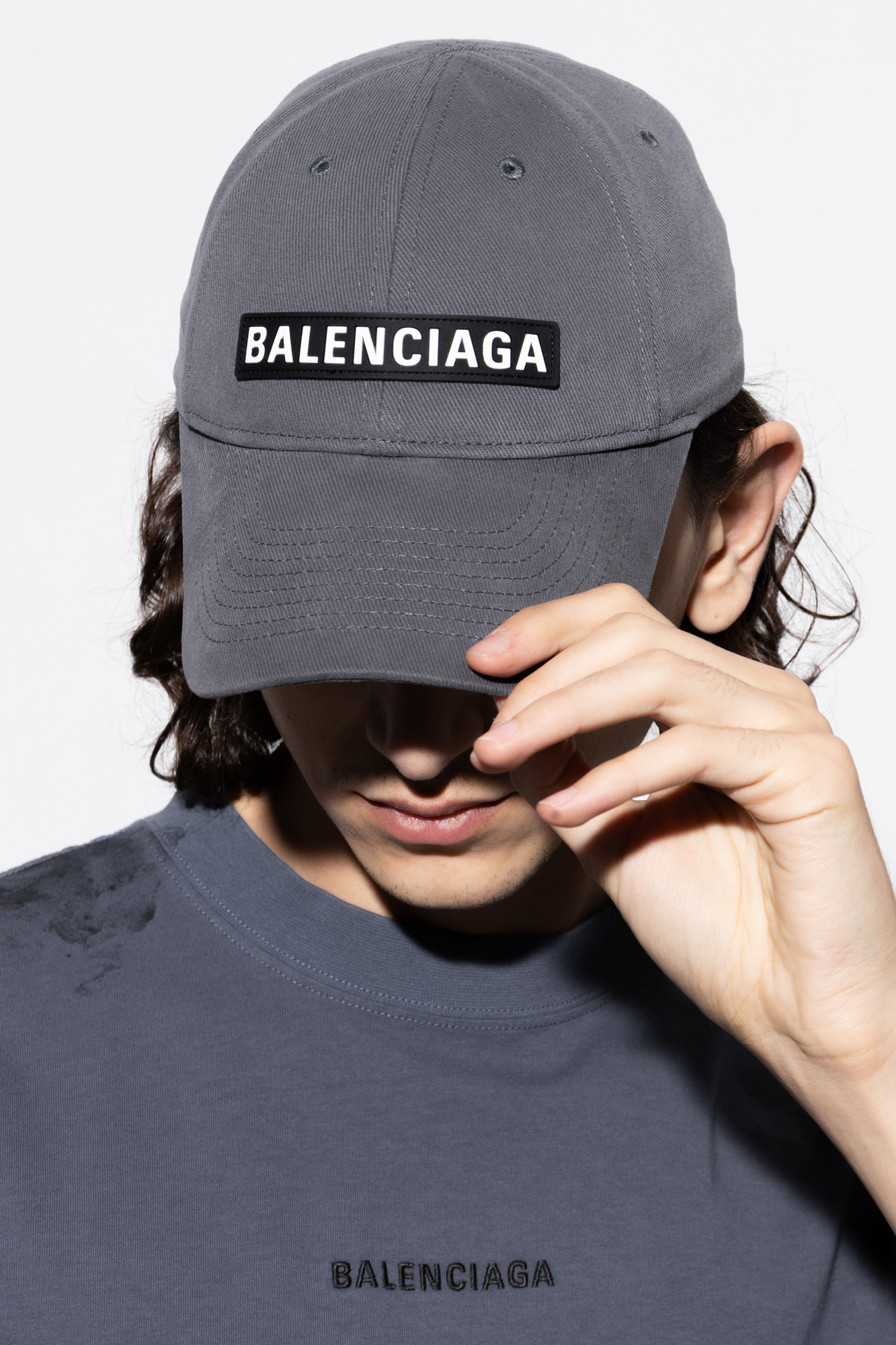 VALENCIAGA キャップ Men's Patch Cap in Grey | Balenciaga HK